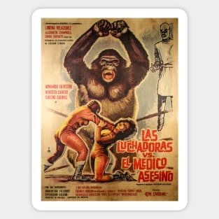 Lucha Poster Sticker